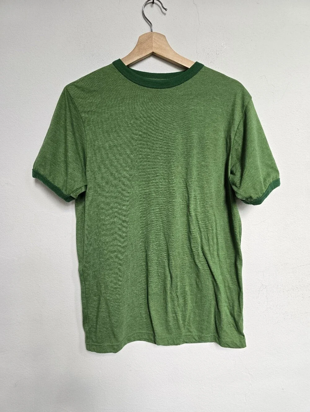 Old Navy Boys Green Ringer T-Shirt Retro Style XL 14-16